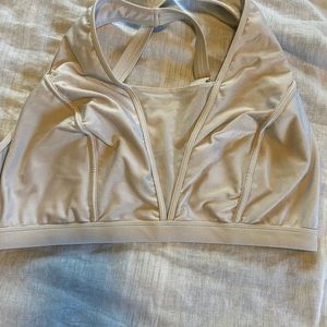 Forever 21 white bikini top with mesh panel